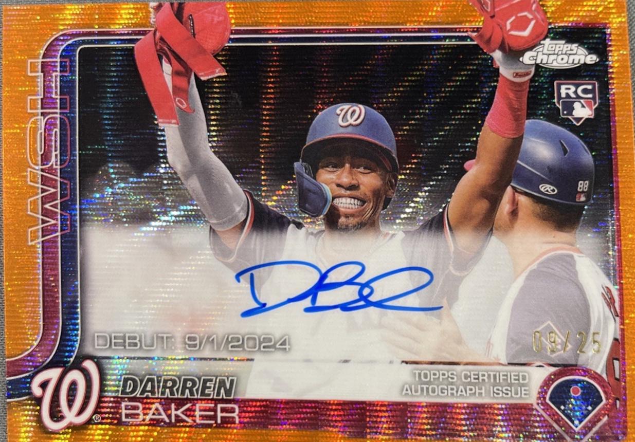 Darren Baker [Orange Wave Refractor] #CRDA-DB