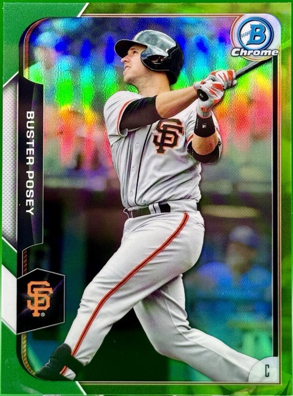 Buster Posey [Green Refractor] #100