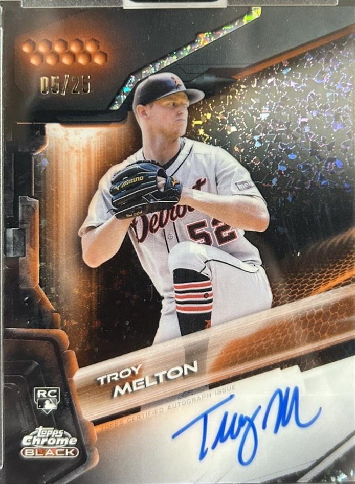 Troy Melton [Orange Mini-Diamond Refractor] #CBA-TM