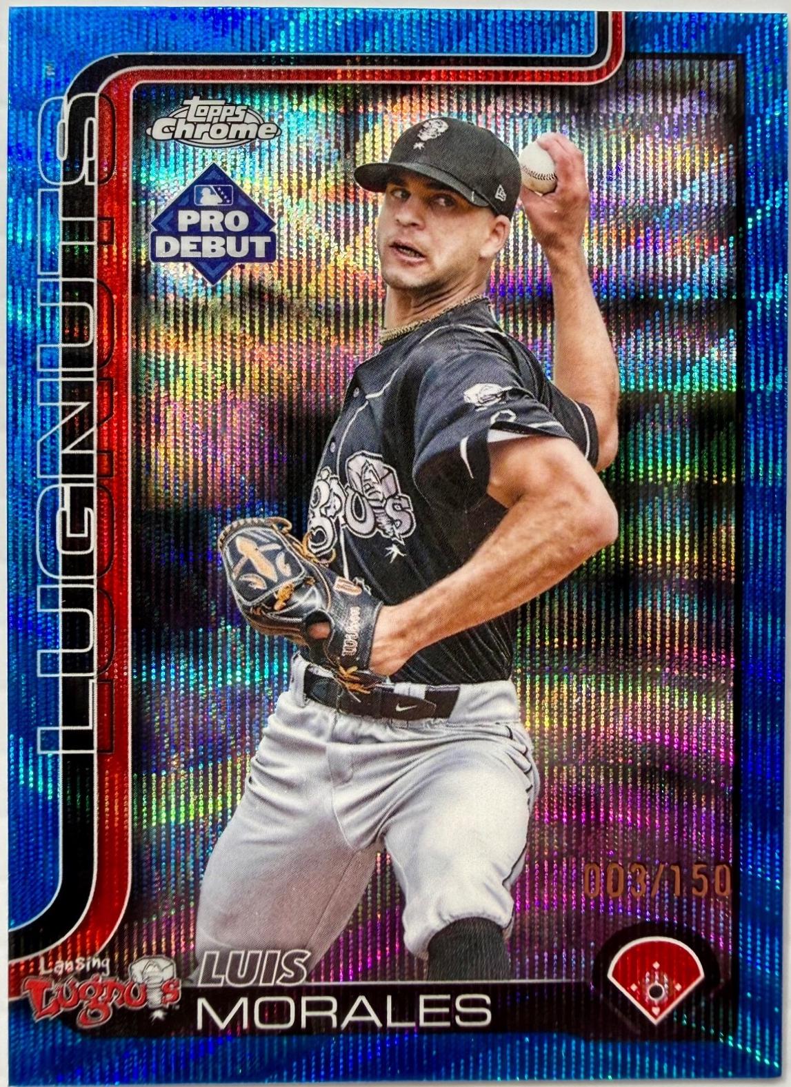 Luis Morales [Blue Wave Refractor] #PDC-76