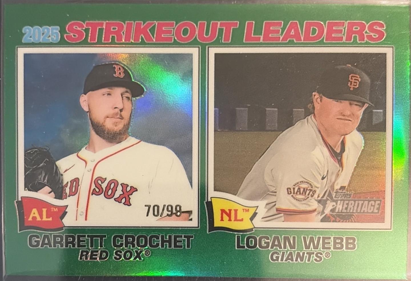 Logan Webb / Garrett Crochet [Green Bordered Chrome] #6