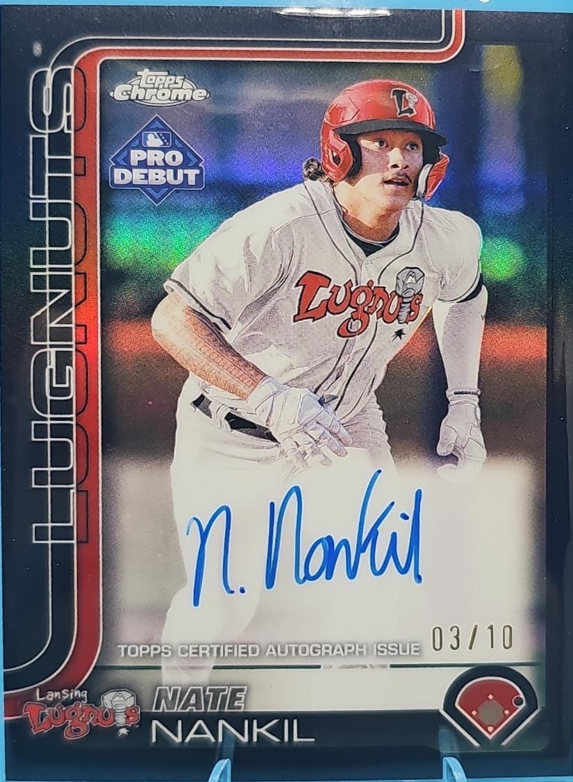Nate Nankil [Black Refractor Autograph] #PDC-143