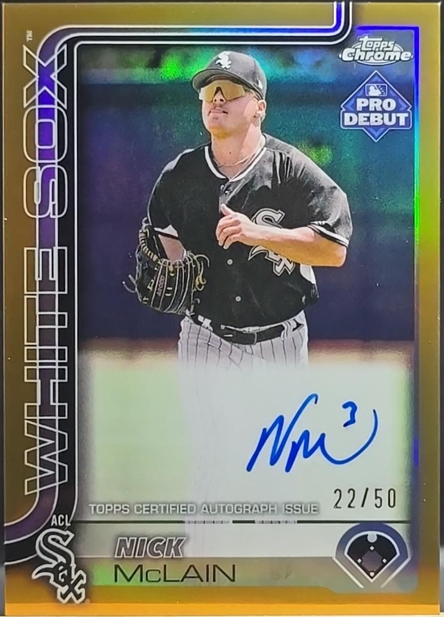 Nick McLain [Gold Refractor Autograph] #PDC-190
