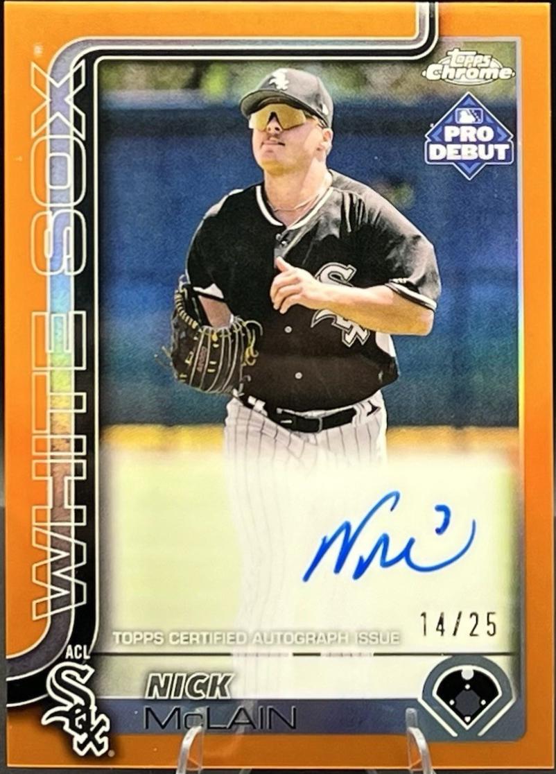 Nick McLain [Orange Lava Refractor Autograph] #PDC-190