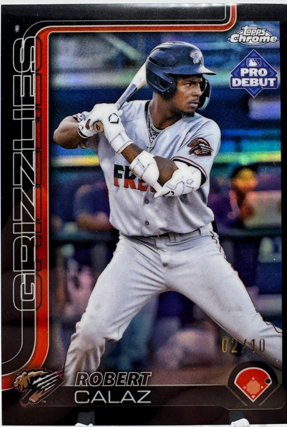 Robert Calaz [Black Refractor Autograph] #PDC-77