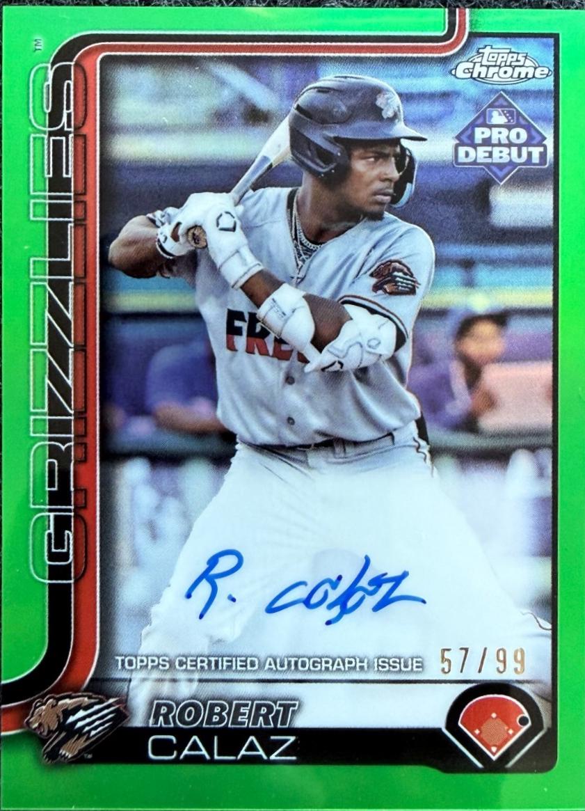Robert Calaz [Green Refractor Autograph] #PDC-77