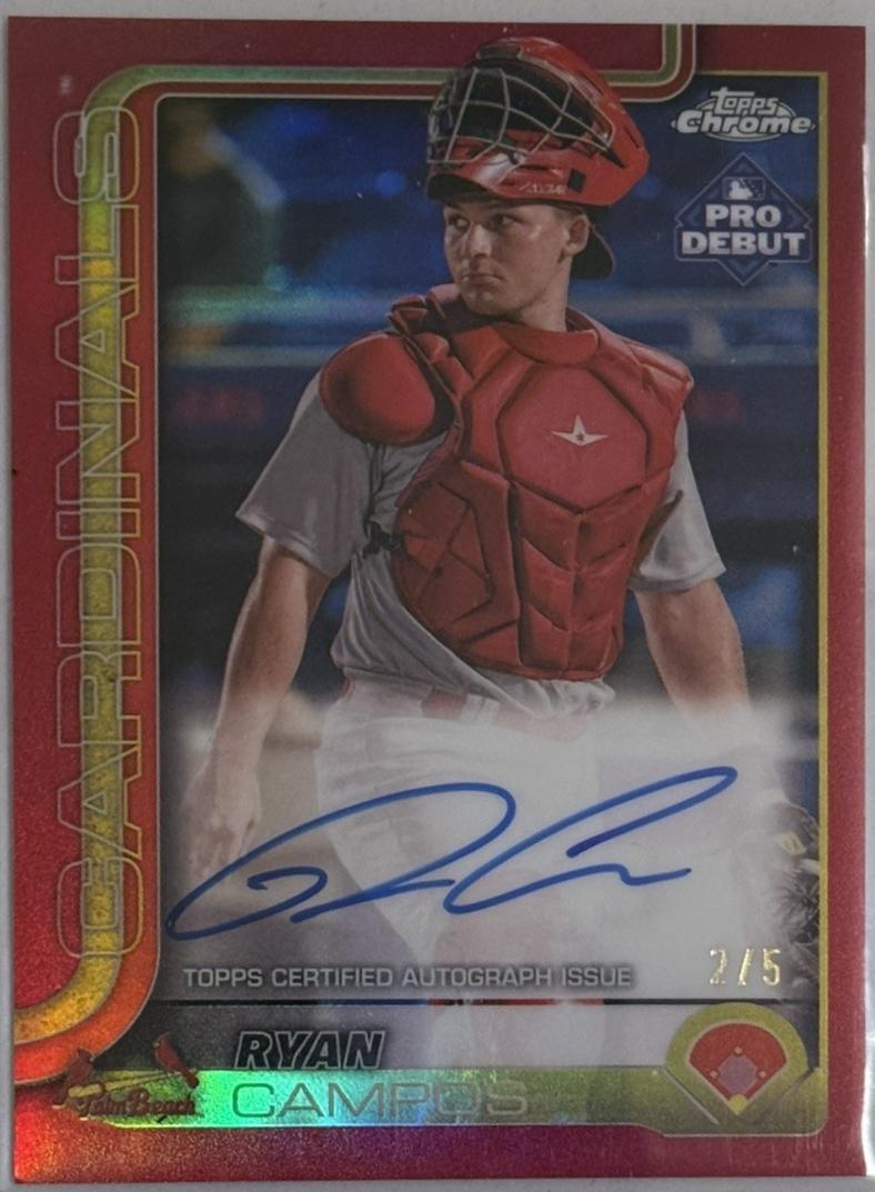 Ryan Campos [Red Refractor Autograph] #PDC-141