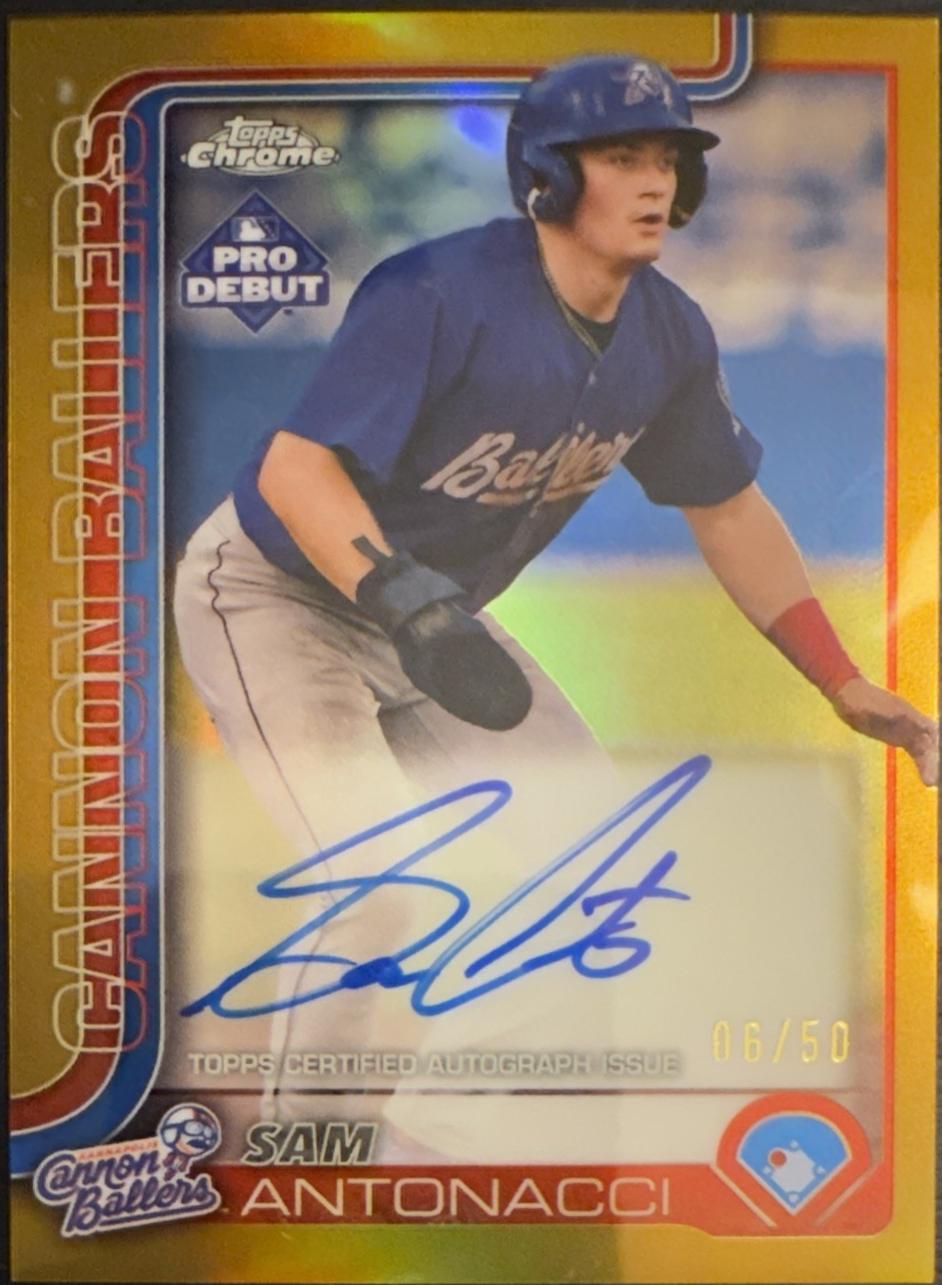Sam Antonacci [Gold Refractor Autograph] #PDC-109