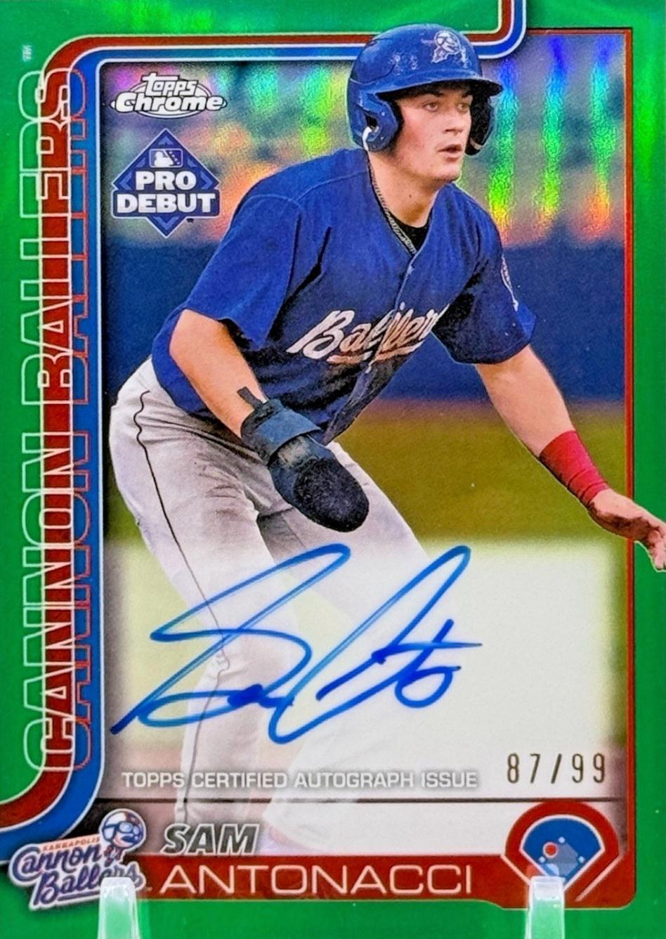 Sam Antonacci [Green Refractor Autograph] #PDC-109