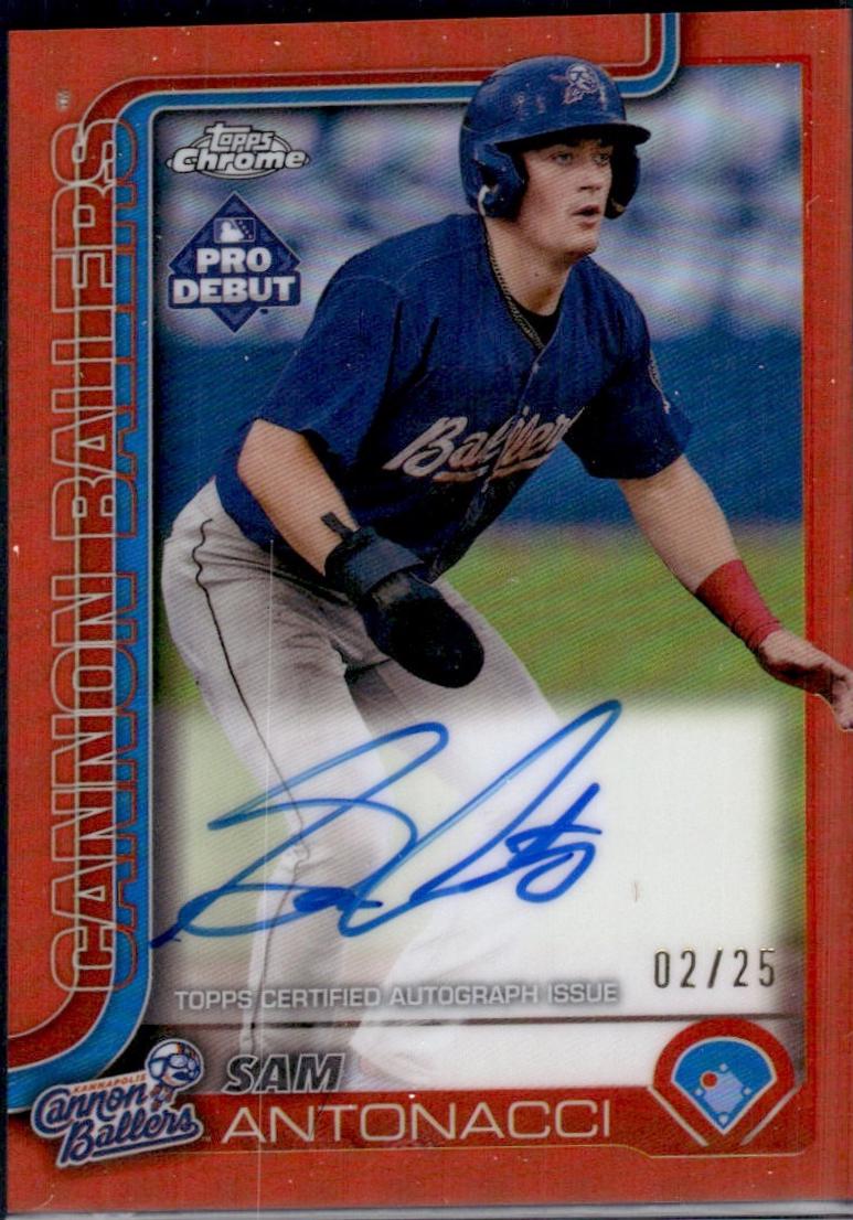 Sam Antonacci [Orange Lava Refractor Autograph] #PDC-109