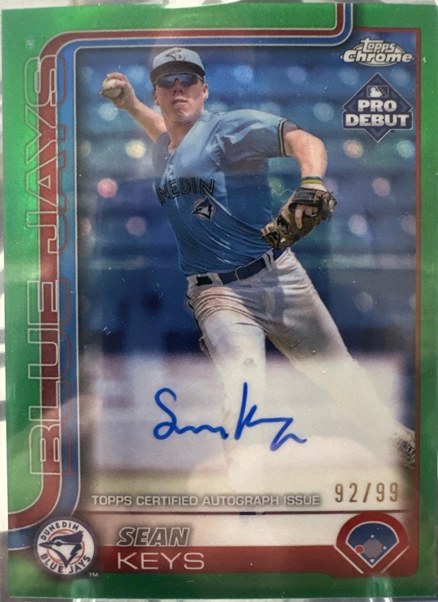 Sean Keys [Green Refractor Autograph] #PDC-10