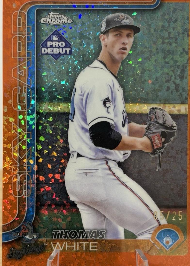 Thomas White [Orange Lava Refractor Autograph] #PDC-11