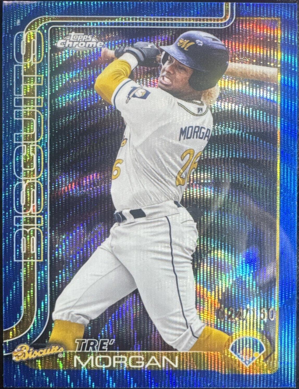 Tre' Morgan [Blue Wave Refractor] #PDC-87