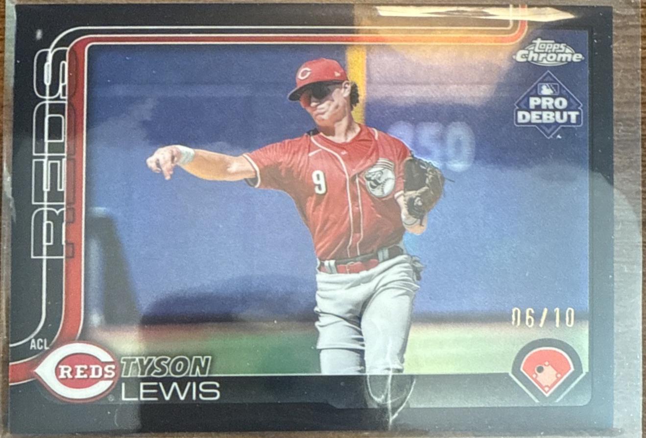 Tyson Lewis [Black Refractor Autograph] #PDC-175