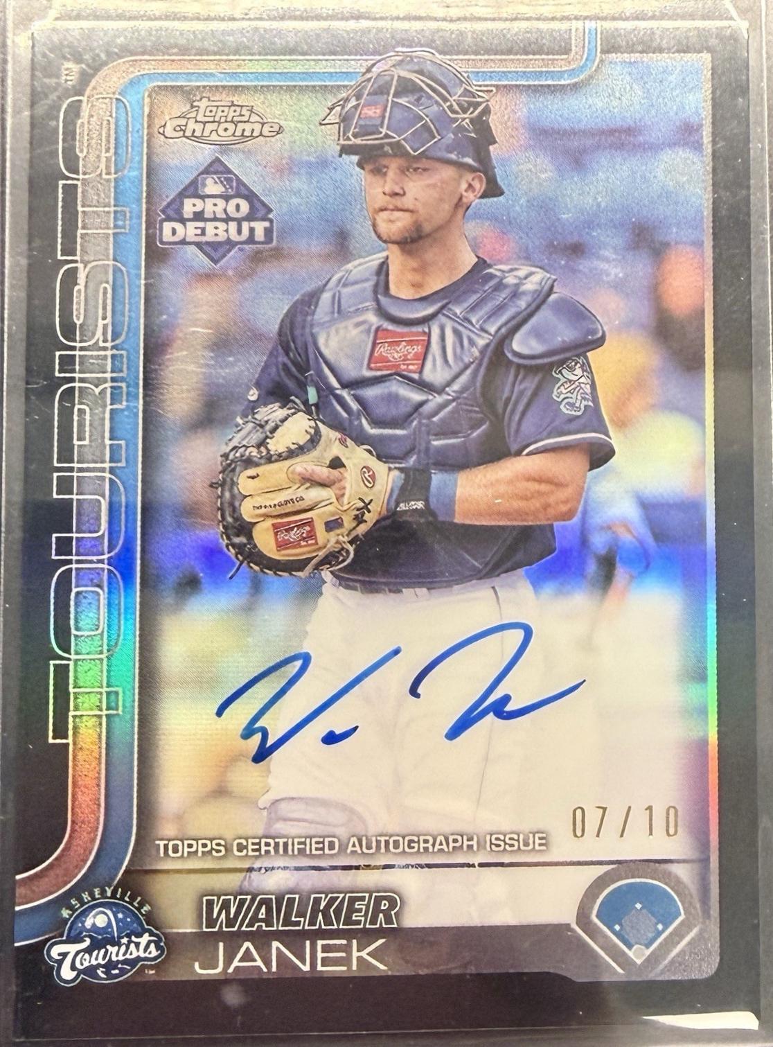 Walker Janek [Black Refractor Autograph] #PDC-19
