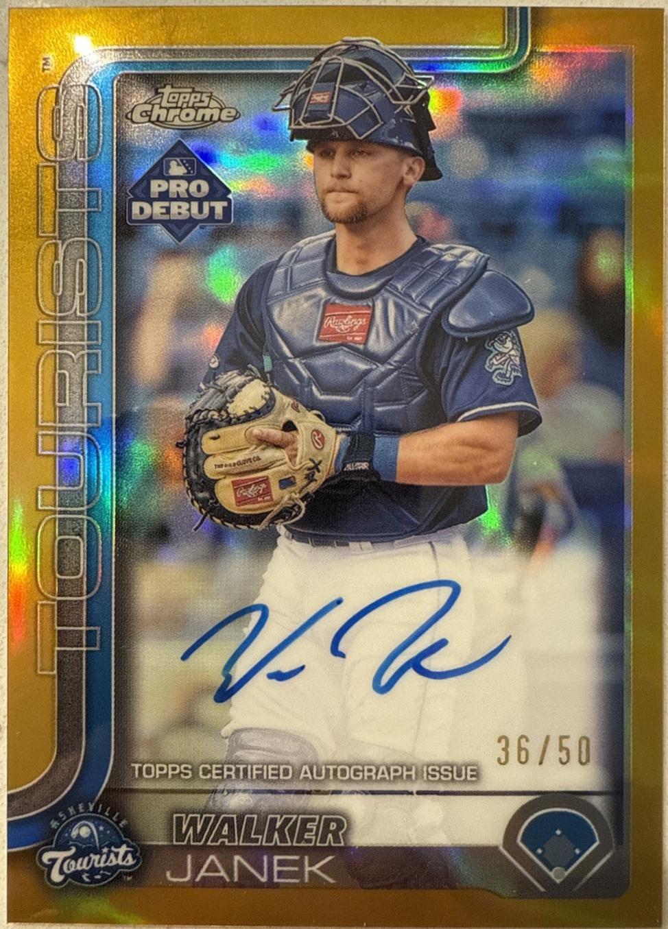 Walker Janek [Gold Refractor Autograph] #PDC-19
