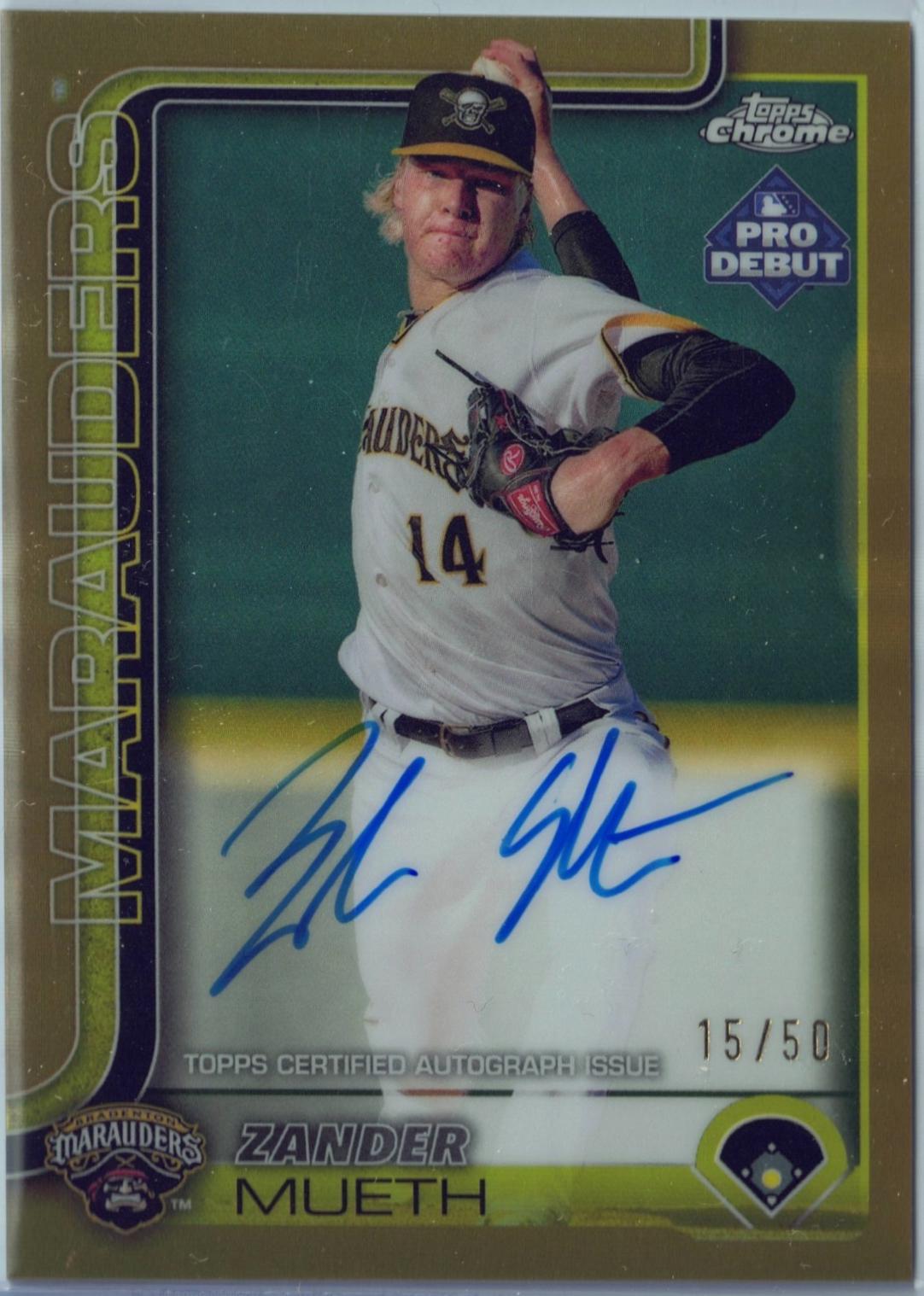 Zander Mueth [Gold Refractor Autograph] #PDC-120