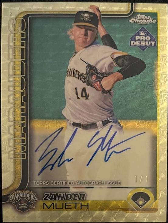 Zander Mueth [Superfractor Autograph] #PDC-120