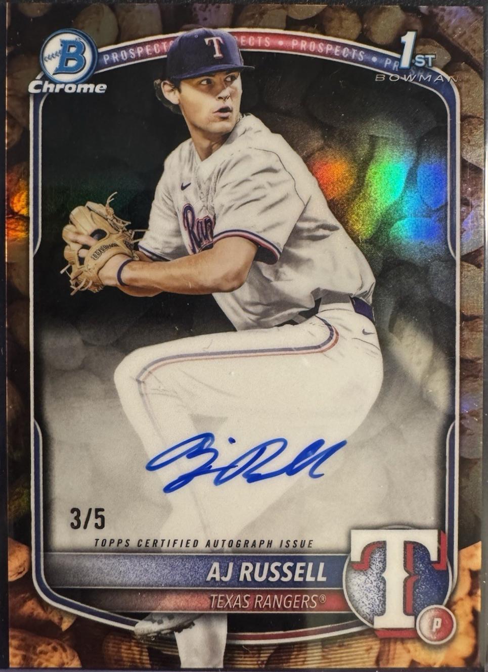 AJ Russell [Red Wave Refractor] #CPA-AR