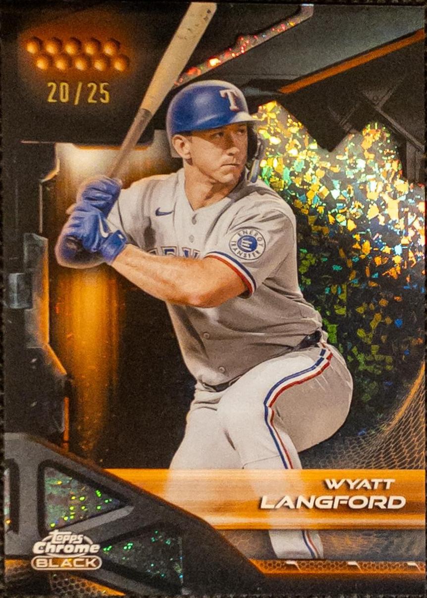 Wyatt Langford [Orange Mini-Diamond Refractor] #108