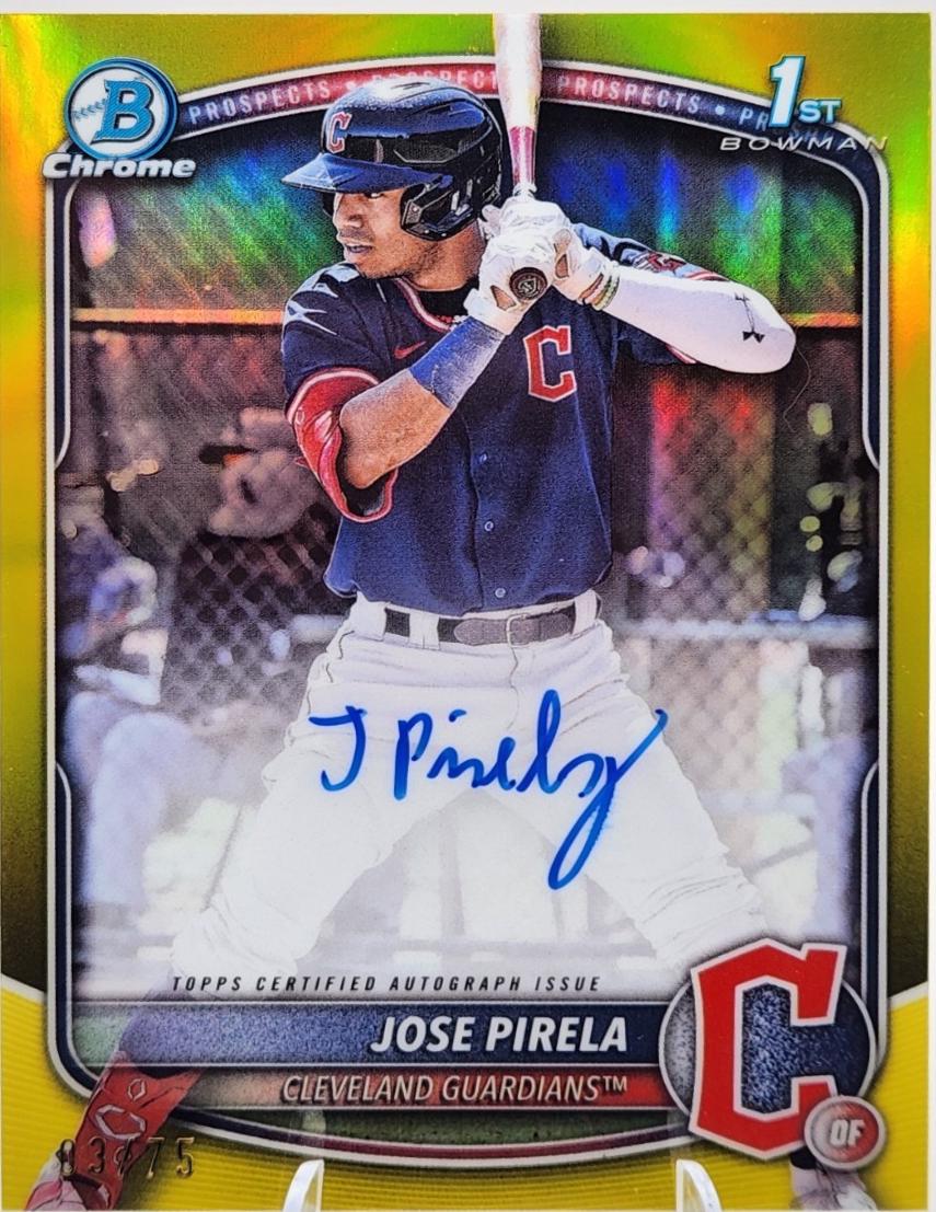 Jose Pirela [Yellow Mojo Refractor] #CPA-JP