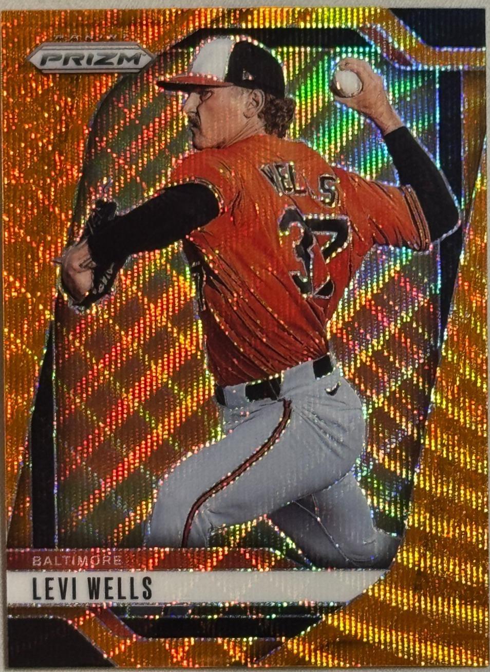 Levi Wells [Orange Wave Prizm] #68