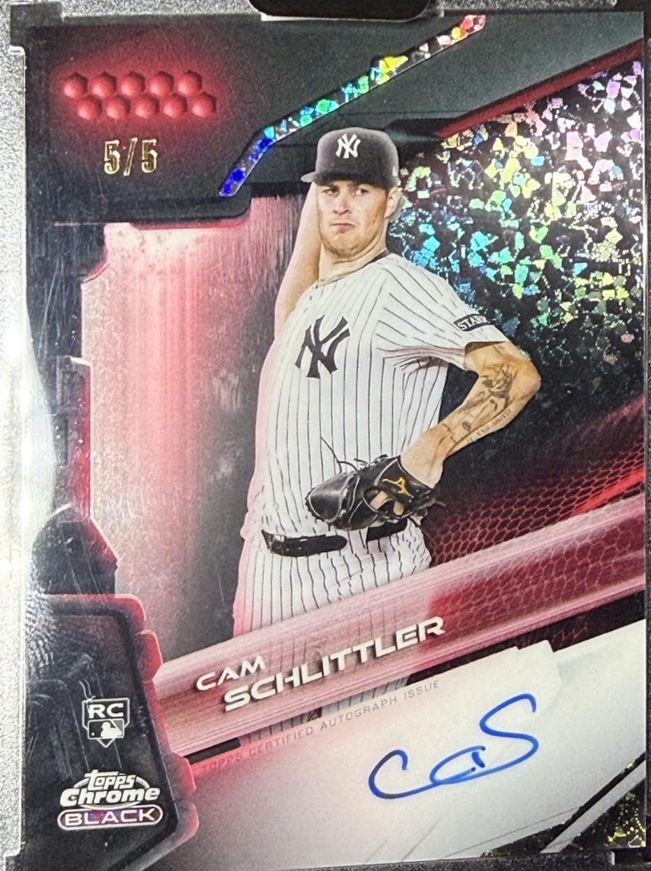 Cam Schlittler [Red Mini-Diamond Refractor] #CBA-SC