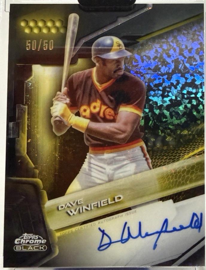 Dave Winfield [Gold Mini-Diamond Refractor] #CBA-DW
