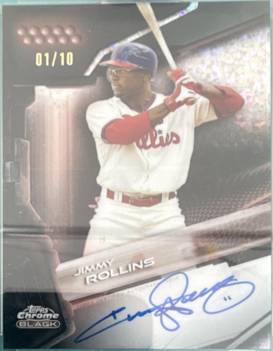 Jimmy Rollins [Rose Gold Refractor] #CBA-JRO