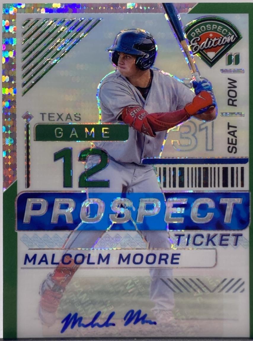 Malcolm Moore [Green Pulsar Holo Ticket Signature] #40
