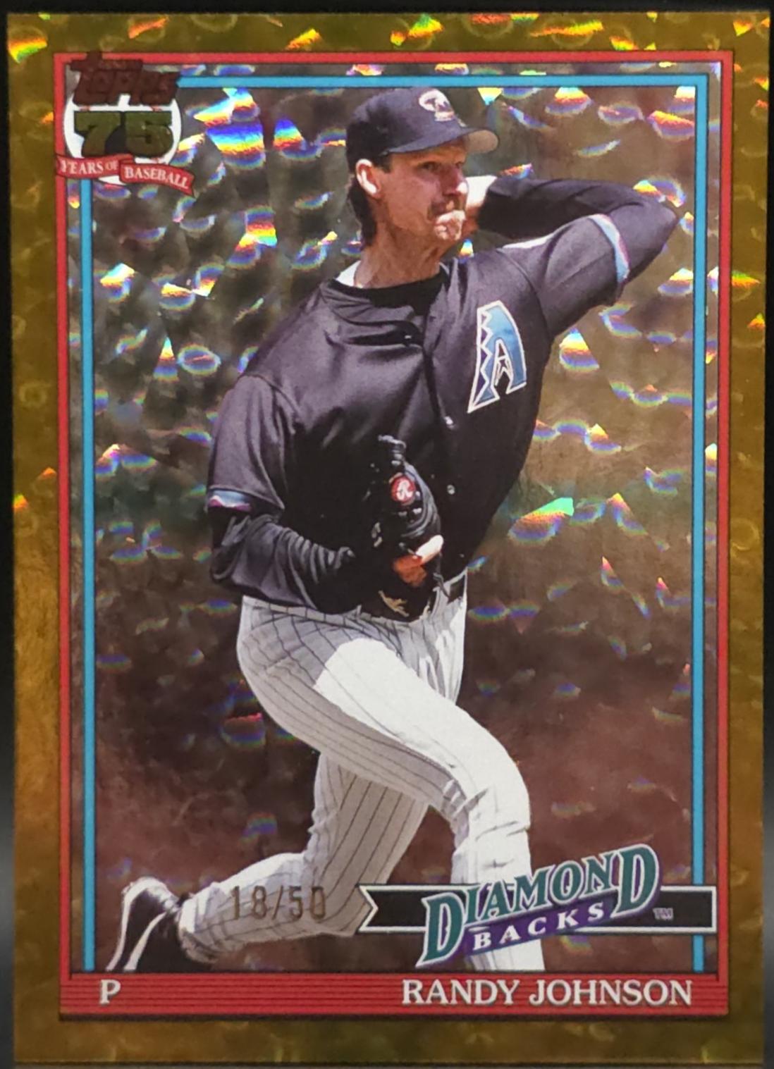 Randy Johnson [Gold Crackleboard Foil] #T91-67