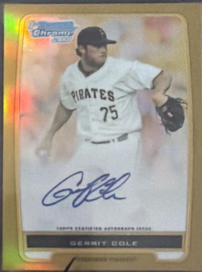 Gerrit Cole [Gold Refractor Autograph] #BCP86