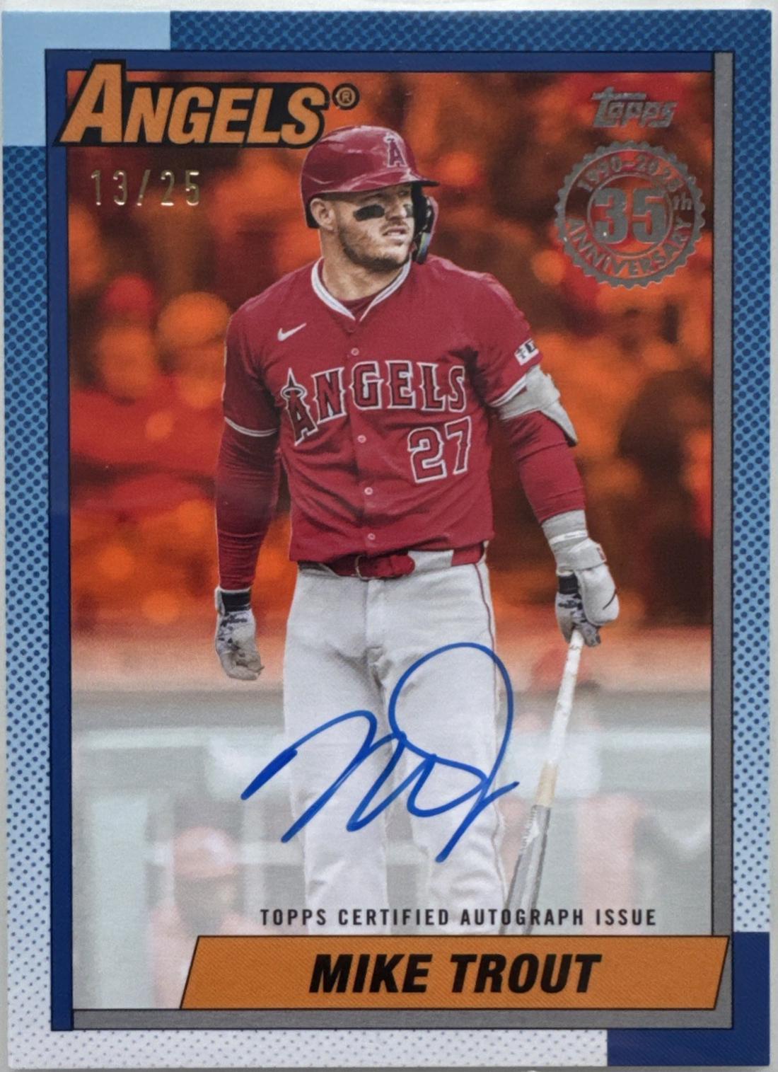 Mike Trout [Orange] #90AU-MT