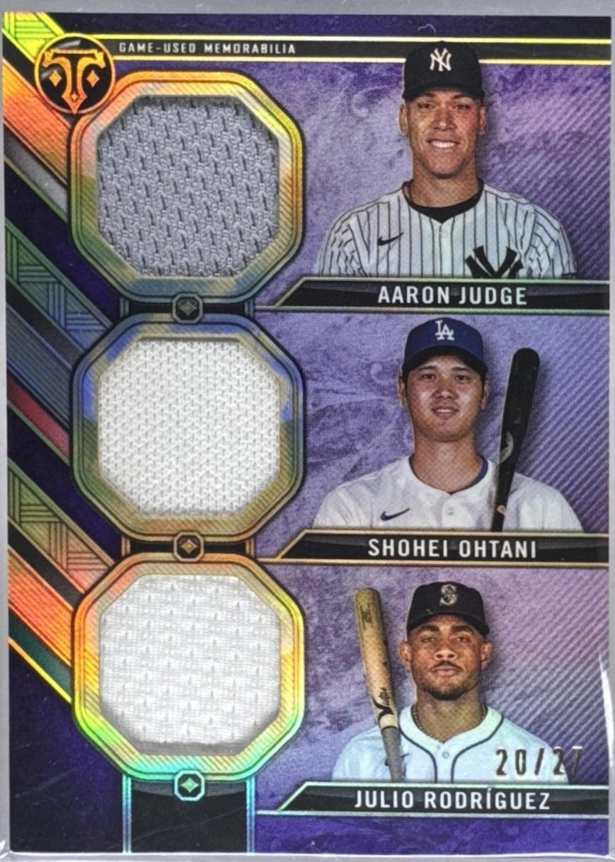 Julio Rodriguez / Shohei Ohtani / Aaron Judge [Amethyst] #RCC-JOR
