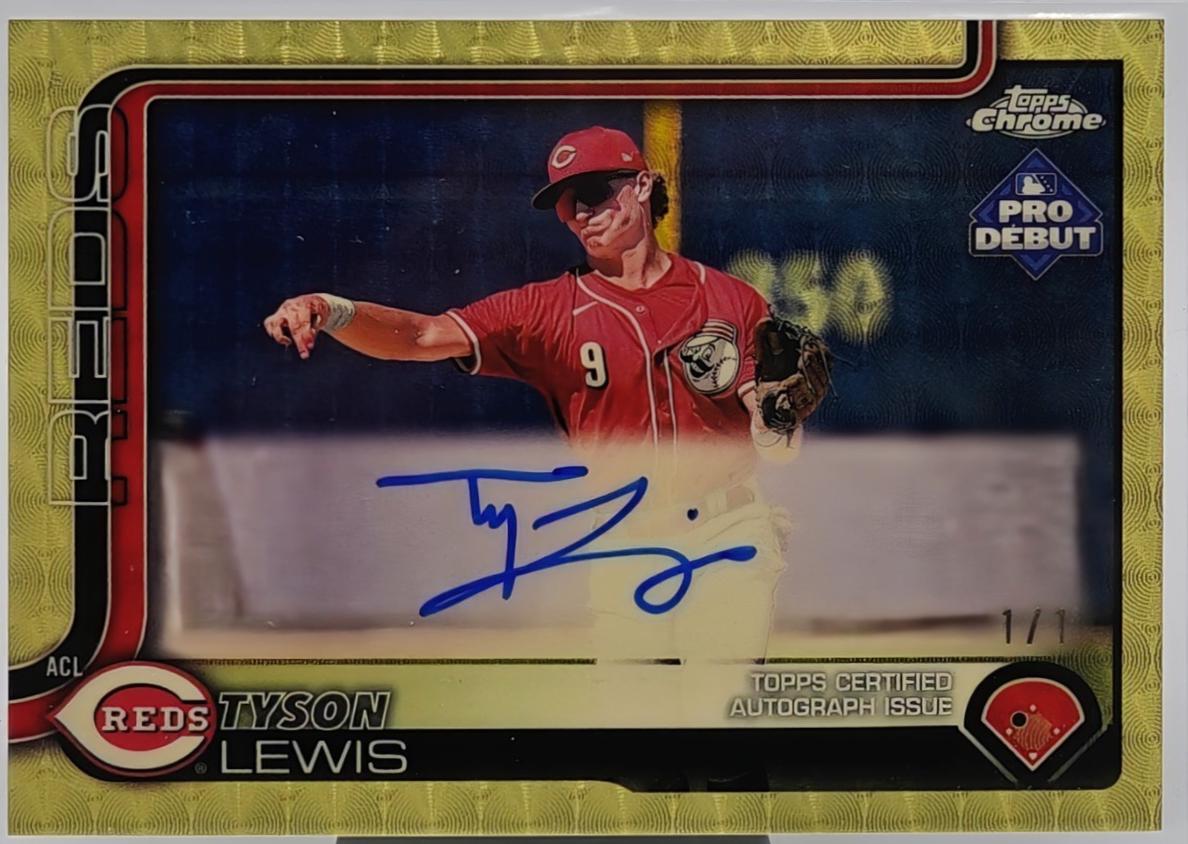 Tyson Lewis [Superfractor Autograph] #PDC-175
