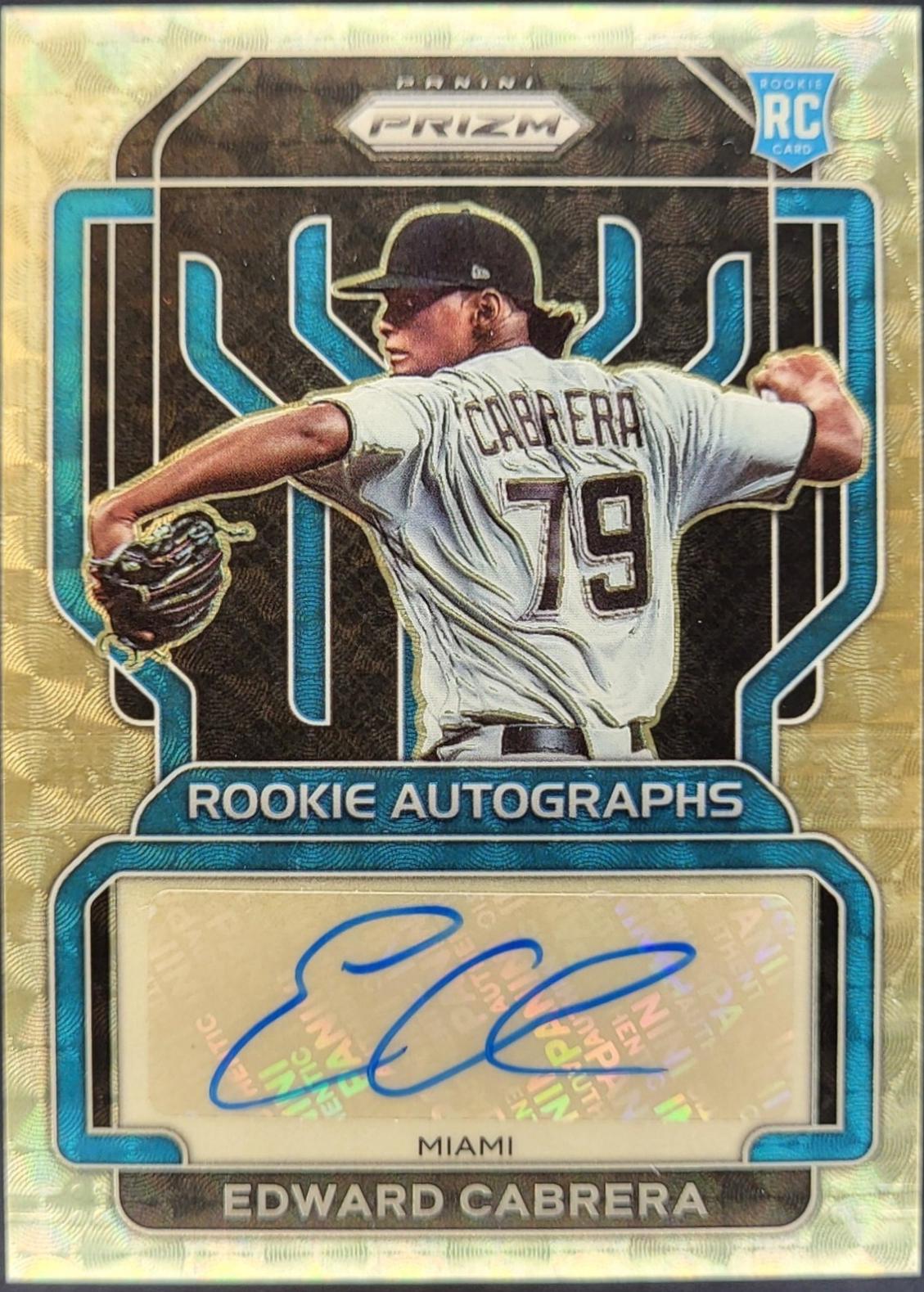 Edward Cabrera [Gold Vinyl Prizm] #RA-EC