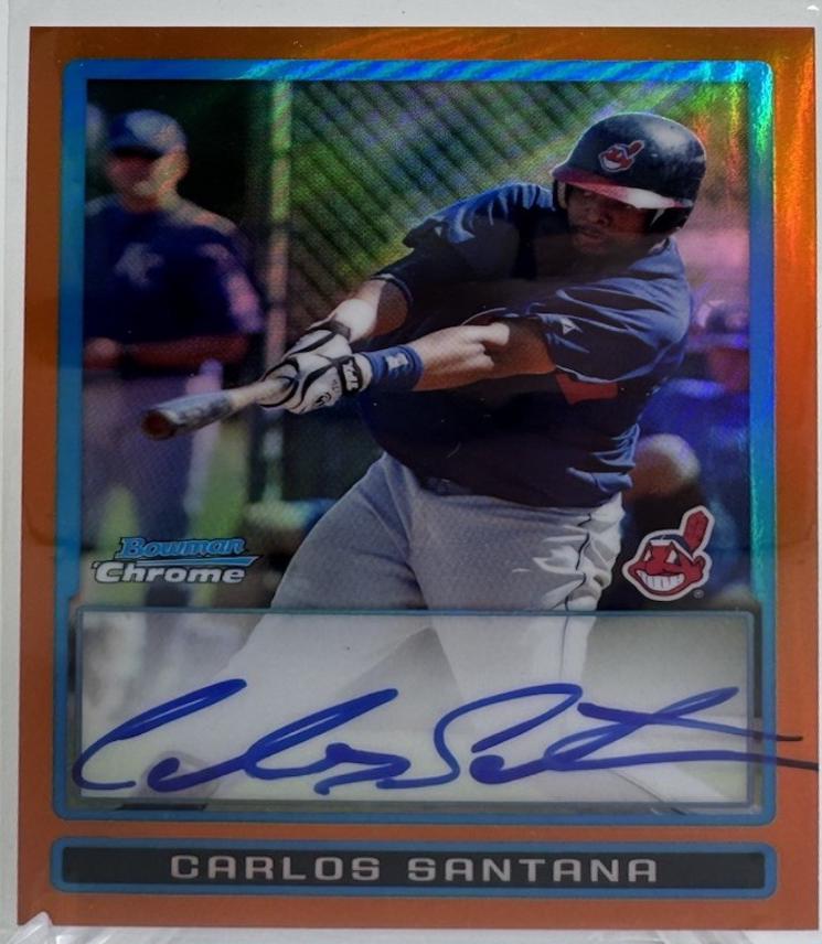 Carlos Santana [Autograph Orange Refractor] #BCP108