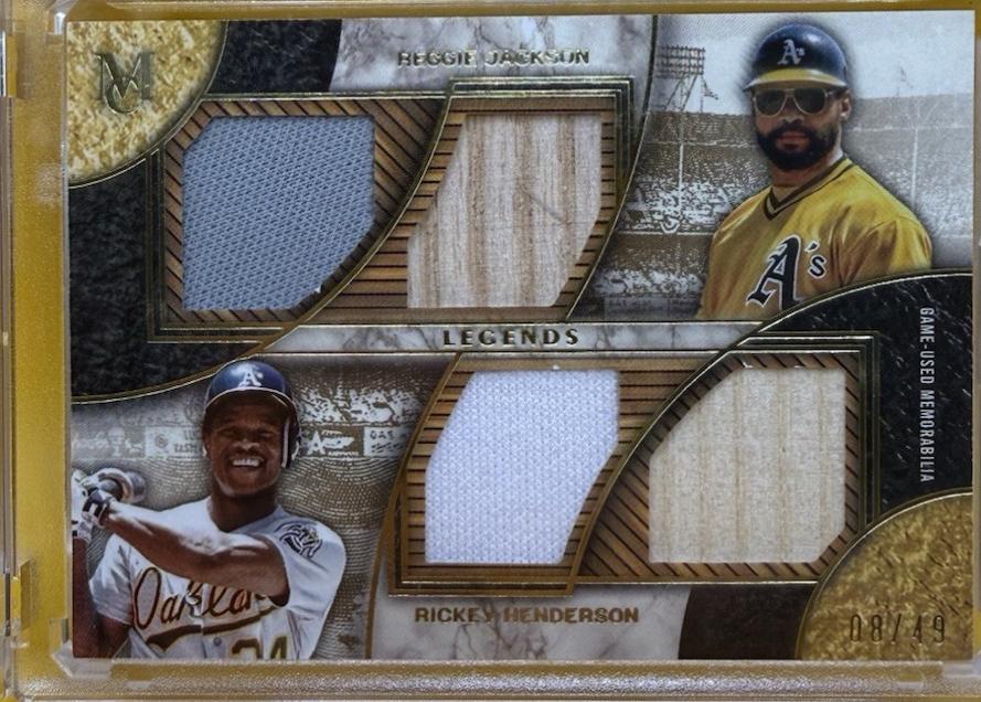 Rickey Henderson / Reggie Jackson [Gold] #DPQRL-JH