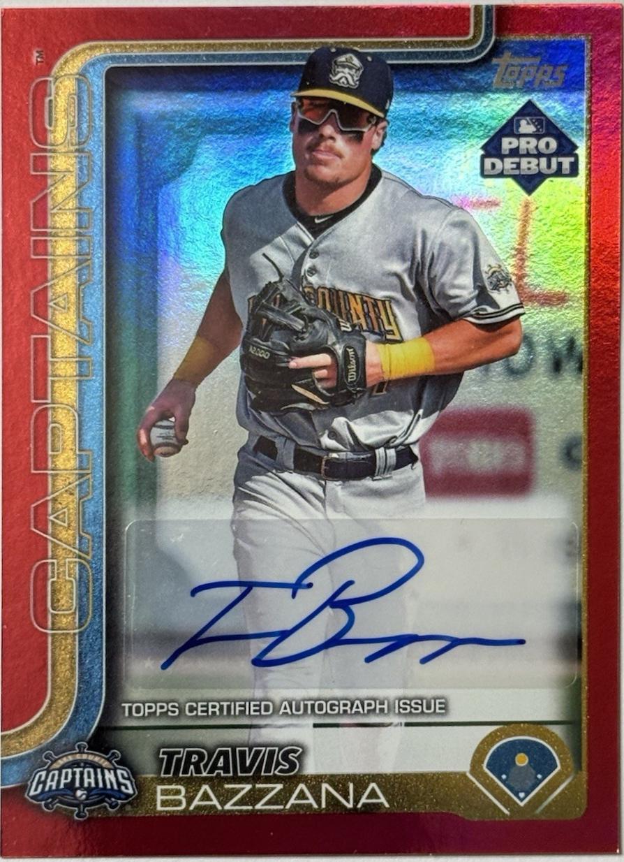 Travis Bazzana [Red Autograph] #PD-100