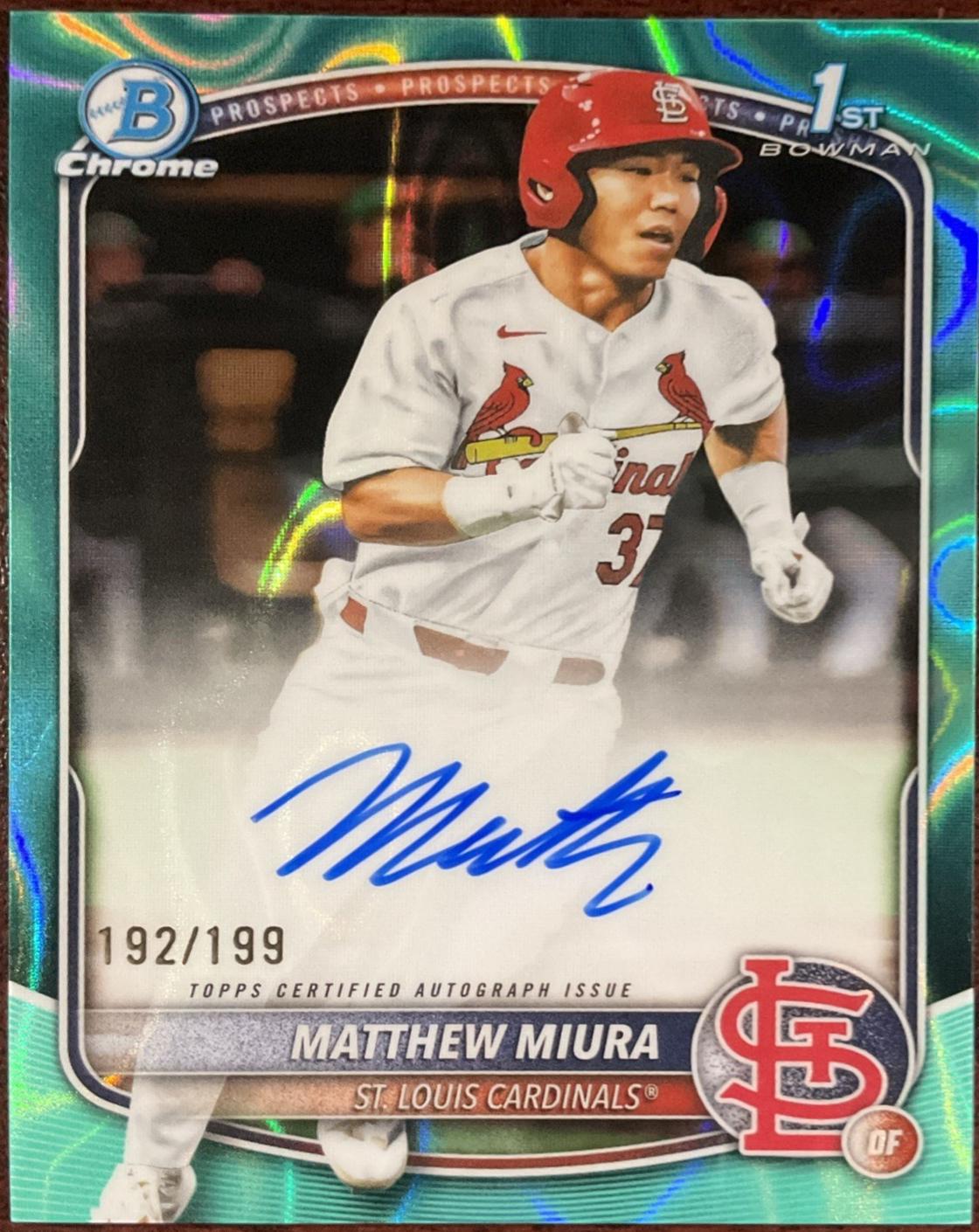 Matthew Miura [Aqua Lava Refractor] #CPA-MMI
