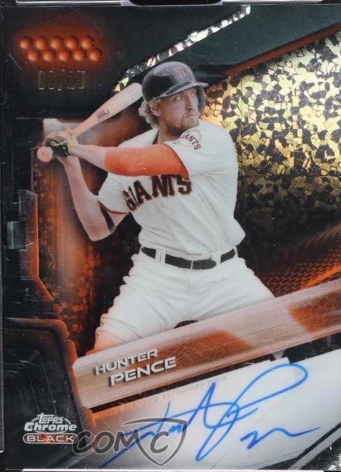 Hunter Pence [Orange Mini-Diamond Refractor] #CBA-HP