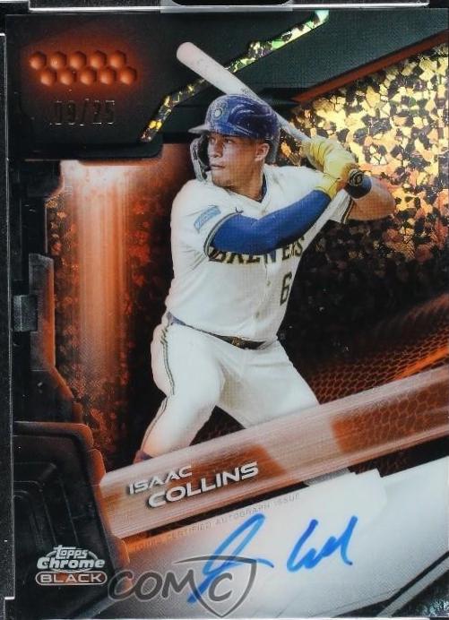 Isaac Collins [Orange Mini-Diamond Refractor] #CBA-IC