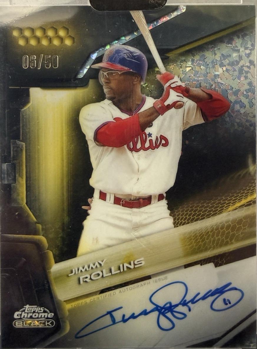 Jimmy Rollins [Gold Refractor] #CBA-JRO