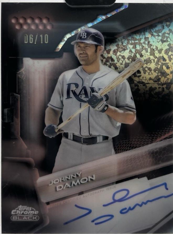 Johnny Damon [Rose Gold Mini-Diamond Refractor] #CBA-JDA