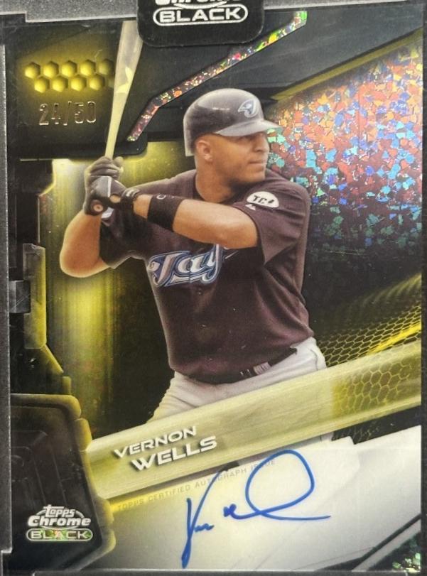 Vernon Wells [Gold Mini-Diamond Refractor] #CBA-VW