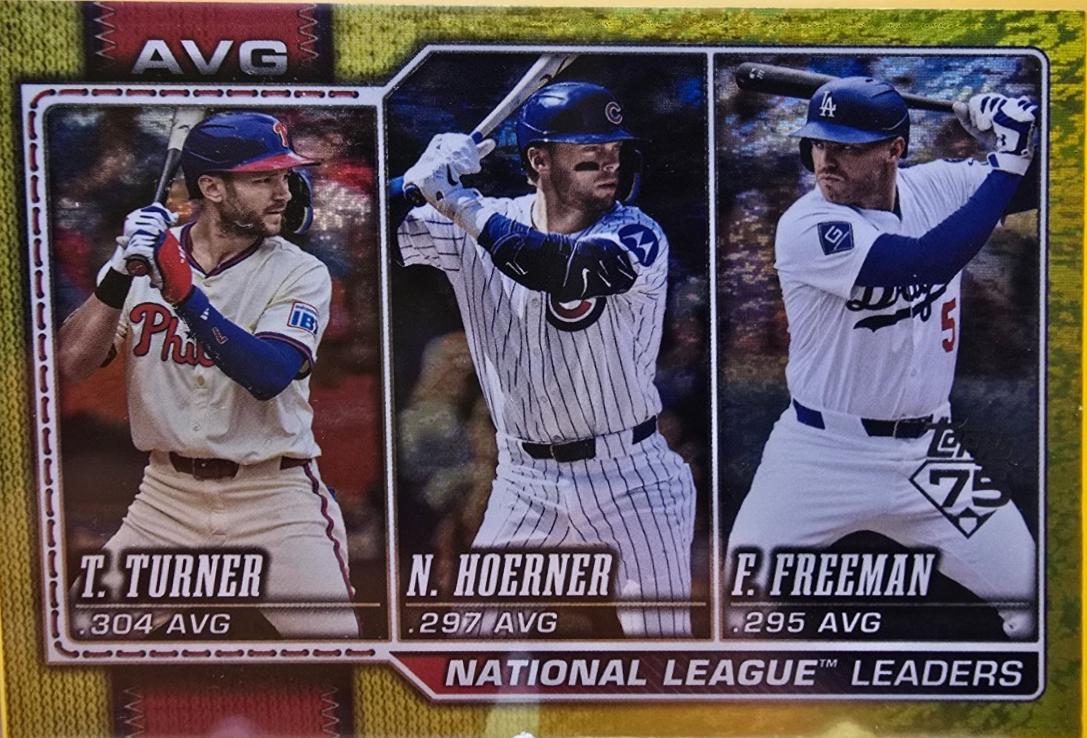 National League Leaders Avg [Yellow Holo] #151