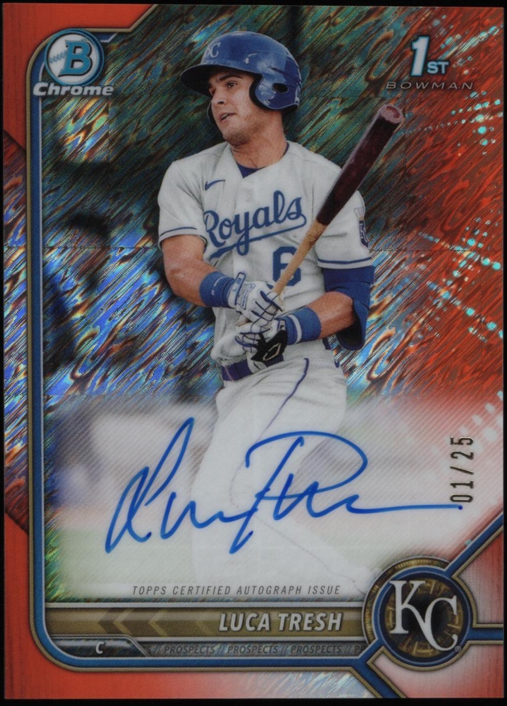 Luca Tresh [Orange Shimmer Refractor] #CPA-LTS