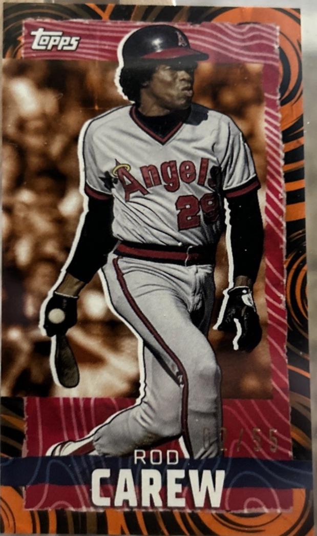 Rod Carew [Orange Black Ripple] #MRIP-RCA