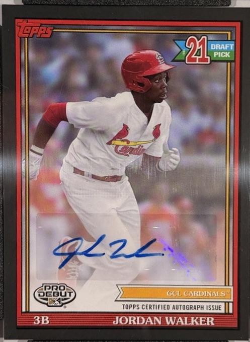 Jordan Walker [Black Autograph] #PD-169