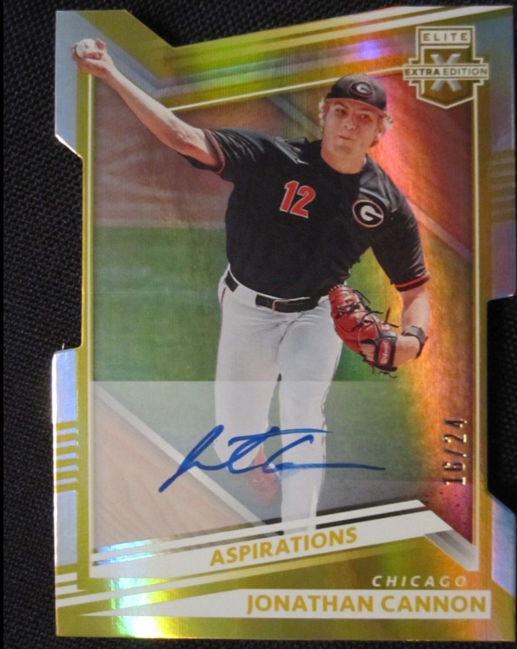 Jonathan Cannon [Aspirations Die Cut Signature Gold] #81